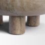 71482 - Vasca Gray Marble Decorative Pedestal Bowl