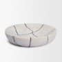 71483 - Sintessi Round White Marble Decorative Bowl