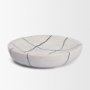 71483 - Sintessi Round White Marble Decorative Bowl