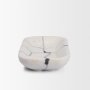 71484 - Sintessi Rectangular White Marble Decorative Bowl