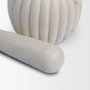 71485 - Cava Ribbed White Marble Mortar & Pestle