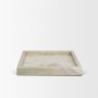 71486 - Stratus Gray Marble Square Decorative Tray