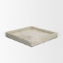 71486 - Stratus Gray Marble Square Decorative Tray