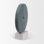 71489 - Orin Gray Marble Round Disc Decorative Object