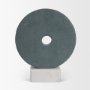 71489 - Orin Gray Marble Round Disc Decorative Object