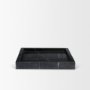 71493 - Stratus Black Marble Square Decorative Tray