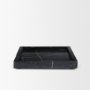 71493 - Stratus Black Marble Square Decorative Tray