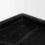 71493 - Stratus Black Marble Square Decorative Tray