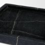 71493 - Stratus Black Marble Square Decorative Tray
