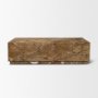 71205 - Matteo Solid Rainforest Rust Marble Rectangular Coffee Table