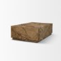71205 - Matteo Solid Rainforest Rust Marble Rectangular Coffee Table