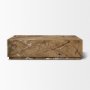 71205 - Matteo Solid Rainforest Rust Marble Rectangular Coffee Table