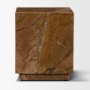 71206 - Matteo Solid Rainforest Rust Marble Square Side Table