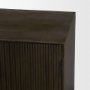 71338 - Cinder Distressed Dark Brown Wood Reeded 4-Door Closed Sideboard