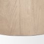 71350-AB - Allyson 36" Light Wood Base w/ Travertine Top Coffee Table