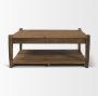 71387 - Ashwick Dark Brown Reclaimed Wood Square Coffee Table