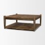 71387 - Ashwick Dark Brown Reclaimed Wood Square Coffee Table