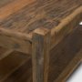 71387 - Ashwick Dark Brown Reclaimed Wood Square Coffee Table