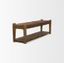 71388 - Ashwick Dark Brown Reclaimed Wood Bench