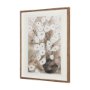 16168 - Butterfly Ranunculus II by Mercana Studio Hand-Embellished Framed Artwork Matted under Glass