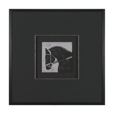 16169 - Steed 1 by Mercana Studio Hand-Embellished Framed Artwork Matted under Glass