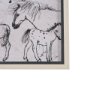 16171 - Pony Sketches I by Mercana Studio Hand-Embellished Framed Artwork Matted under Glass