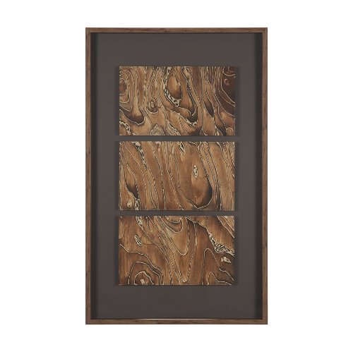 16176 - Forest Topography by Mercana Studio Handmade Original Framed Artwork Matted under Glass