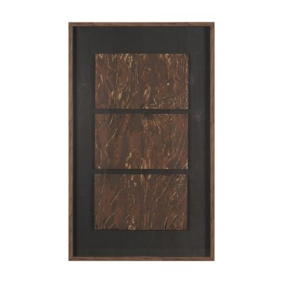 16178 - Ochre Drift by Mercana Studio Handmade Original Framed Artwork Matted under Glass