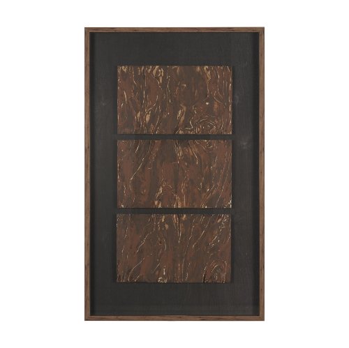 16178 - Ochre Drift by Mercana Studio Handmade Original Framed Artwork Matted under Glass
