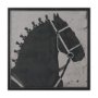 102804-FL - Steed 2 by Mercana Studio Hand-Embellished Textured Framed Canvas Artwork