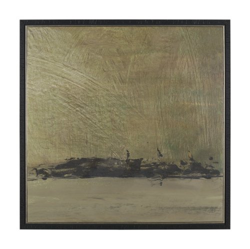 102806-FL - Quiet Presence II by Mercana Studio Hand-Embellished Textured Framed Canvas Artwork