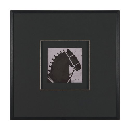 16170 - Steed 2 by Mercana Studio Hand-Embellished Framed Artwork Matted under Glass