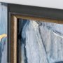 13030 - River Rocks by Liz Jardine a Hand Embellished Textured Framed Art Print Matted under Glass