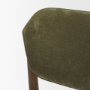 71274 - Cline Moss 008 Olive Fabric Upholstered and Brown Wood Dining Chair