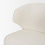 69399V - Niles 20" Seat Height Cream Fabric Seat W/ Dark Brown Wooden Legs Wingback Dining Chair