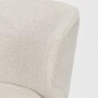 71265 - Niles 20" Seat Height Cream Fabric Seat W/ Med Brown Wooden Legs Wingback Dining Chair (G520-4A)
