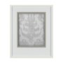 12925 - Shadow Ikat IV by Chariklia Zarris a Hand Embellished Textured Framed Art Print Matted under Glass
