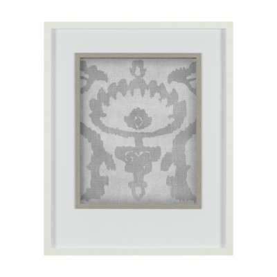 12927 - Shadow Ikat VI by Chariklia Zarris a Hand Embellished Textured Framed Art Print Matted under Glass