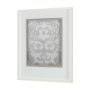 12922 - Shadow Ikat I by Chariklia Zarris a Hand Embellished Textured Framed Art Print Matted under Glass