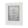 12924 - Shadow Ikat III by Chariklia Zarris a Hand Embellished Textured Framed Art Print Matted under Glass