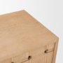 71293 - Trellyn Light Brown Solid Wood 4-Door Sideboard with Carved Woven Doors
