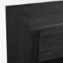 71311 - Suri Black Wood w/ Glass 4-Door Closed Sideboard