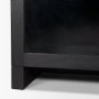 71311 - Suri Black Wood w/ Glass 4-Door Closed Sideboard