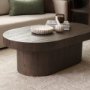 71343 - Lyonne Oblong Medium Brown Oak Wood Coffee Table