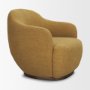 71500-AB - Hudson Mustard Fabric Upholstered Swivel Chair