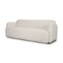 71571 - Saga Cream Fabric 3 Seater Sofa
