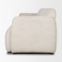 71571 - Saga Cream Fabric 3 Seater Sofa