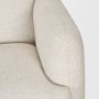71571 - Saga Cream Fabric 3 Seater Sofa