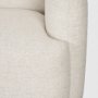 71571 - Saga Cream Fabric 3 Seater Sofa