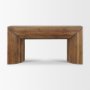 71408 - Vance Mid-Dark Brown Reclaimed Wood Rounded Console Table